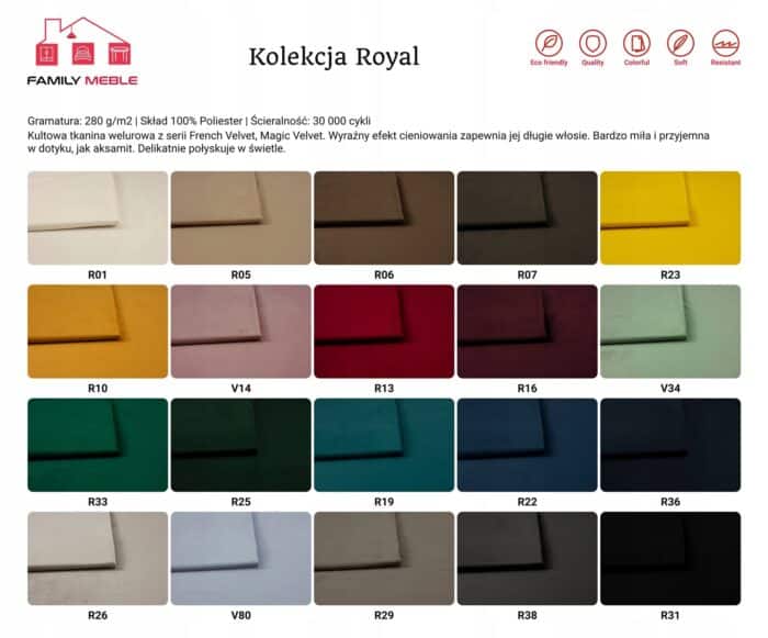 Zestaw wypoczynkowy Carol sofa fotele pufy paski Family Meble grafitowy - obrazek 13