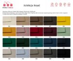 Zestaw uszak CAROL DUO sofa fotele pufy Family Meble biało - złoty - obrazek 13