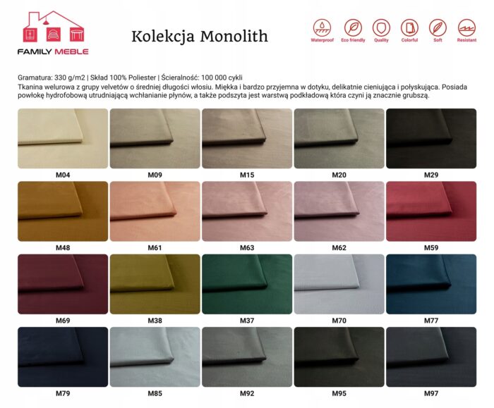 Zestaw wypoczynkowy Carol sofa fotele pufy paski Family Meble grafitowy - obrazek 15