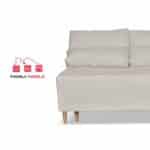 Kanapa sofa KIMO funkcja spania pojemnik Family Meble Twisster beż sztruks - obrazek 4