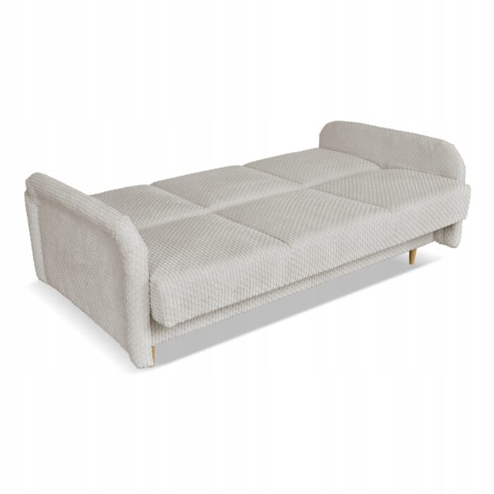 Kanapa sofa Merivo rozkładana wersalka funkcja spania pojemnik Family szara - obrazek 9
