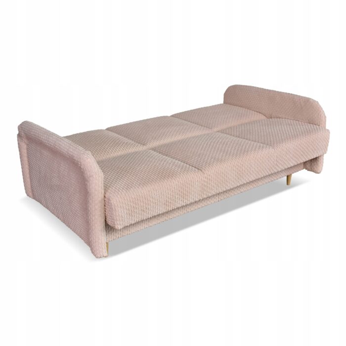 Kanapa sofa Merivo rozkładana wersalka f spania pojemnik Family różowa - obrazek 9