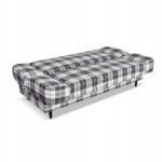 Kanapa sofa Sally rozkładana f spania Family meble krata granatowo - biała - obrazek 10