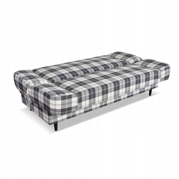 Kanapa sofa Sally rozkładana f spania Family meble krata granatowo - biała - obrazek 10