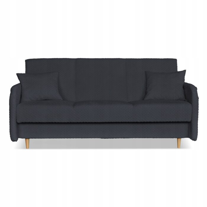 Kanapa sofa Merivo rozkładana wersalka f spania pojemnik Family grafitowa - obrazek 7