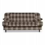 Kanapa sofa Sally rozkładana f spania Family meble krata brązowa - obrazek 8