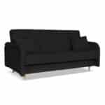 Kanapa sofa Merivo rozkładana wersalka f spania pojemnik Family czarna - obrazek 6