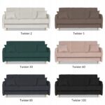 Kanapa sofa Merivo rozkładana wersalka f spania pojemnik Family różowa - obrazek 10