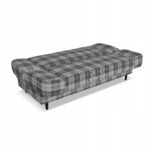 Kanapa sofa Sally rozkładana f spania Family meble krata szara - obrazek 10