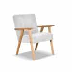 Fotel w stylu PRL retro vintage SOLER Family Meble szary sztruks Anafi - obrazek 9