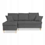 Narożnik Wigo rozkładany z funkcją spania Family Meble welur szary - obrazek 6