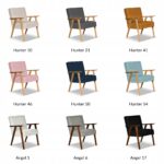 Fotel w stylu PRL retro vintage SOLER Family Meble musztardowy welur Hunter - obrazek 10