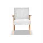 Fotel w stylu PRL retro vintage SOLER Family Meble szary sztruks Anafi - obrazek 8
