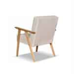 Fotel w stylu PRL retro vintage SOLER Family Meble beżowy welur Hunter - obrazek 9