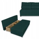 Zestaw KIMO funkcja spania sofa fotele Family Meble zielony Hunter welur - obrazek 7