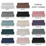 Zestaw KIMO funkcja spania sofa fotele Family Meble granatowy Anafi sztruks - obrazek 12