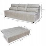 Zestaw KIMO funkcja spania sofa fotele Family Meble j. szary Ramona welur - obrazek 6