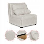 Zestaw KIMO funkcja spania sofa fotele Family Meble beżowy Twisster sztruks - obrazek 9