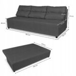 Zestaw KIMO funkcja spania sofa fotele Family Meble c. szary Hunter welur - obrazek 6