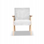 fotel PRL zestaw retro vintage SOLER Family Meble szary sztruks Anafi - obrazek 9