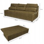 Zestaw KIMO funkcja spania sofa fotele Family Meble brązowy Ramona welur - obrazek 6