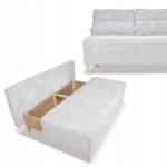 Zestaw KIMO funkcja spania sofa fotele Family Meble szary Anafi sztruks - obrazek 7