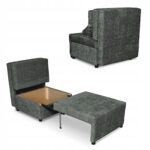 Zestaw KIMO funkcja spania sofa fotele Family Meble c. szary Ramona welur - obrazek 11