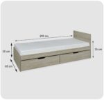 Łóżko dziecięce dla dziecka dzieci młodzieżowe 80x200 cm Lili Family Meble - obrazek 7