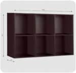 Regał półka organizer pojemnik stojak na płyty winylowe segregatory Cubo 5 - obrazek 6