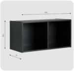 Regał półka organizer pojemnik stojak na płyty winylowe segregatory Cubo 2 - obrazek 6