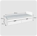 Łóżko dziecięce dla dziecka dzieci młodzieżowe 90x200 cm Lili Family Meble - obrazek 7