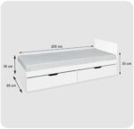 Łóżko dziecięce dla dziecka dzieci młodzieżowe 80x200 cm Lili Family Meble - obrazek 7