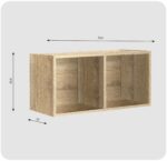 Regał półka organizer pojemnik stojak na płyty winylowe segregatory Cubo 2 - obrazek 6