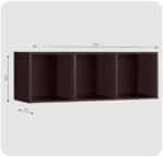 Regał półka organizer pojemnik stojak na płyty winylowe segregatory Cubo 3 - obrazek 6