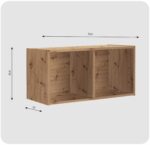 Regał półka organizer pojemnik stojak na płyty winylowe segregatory Cubo 2 - obrazek 6