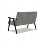 Sofa w stylu PRL retro vintage SOLER Family Meble pepitka czarno biała - obrazek 9