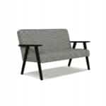 Sofa w stylu PRL retro vintage SOLER Family Meble pepitka czarno biała - obrazek 8