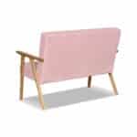 Sofa w stylu PRL retro vintage SOLER Family Meble różowy welur Hunter - obrazek 9