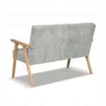 Sofa w stylu PRL retro vintage SOLER Family Meble szary sztruks Anafi - obrazek 9