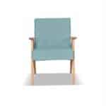 Zestaw mebli PRL retro SOLER sofa fotele Family Meble turkus welur Hunter - obrazek 8