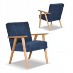 Zestaw mebli PRL retro SOLER sofa fotele Family Meble granat sztruks Anafi - obrazek 7