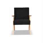 Zestaw mebli PRL retro SOLER sofa fotele Family Meble czarny sztruks Anafi - obrazek 8