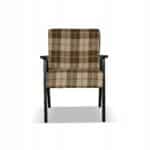 Zestaw mebli PRL retro SOLER sofa fotele Family Meble krata brąz - beż - obrazek 8