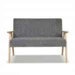 Zestaw mebli PRL retro SOLER sofa fotele Family Meble c szary sztruks Anafi - obrazek 10