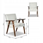 Zestaw mebli PRL retro SOLER sofa fotele Family Meble szary welur Angel - obrazek 5