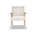 Zestaw mebli PRL retro SOLER sofa fotele Family Meble beżowy sztruks Anafi - obrazek 8