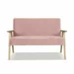 Zestaw mebli PRL retro SOLER sofa fotele Family Meble rózowy welur Hunter - obrazek 10