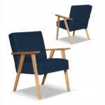 Zestaw mebli PRL retro SOLER sofa fotele Family Meble granat welur Hunter - obrazek 7