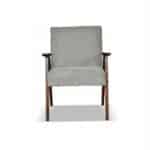 Zestaw mebli PRL retro SOLER sofa fotele Family Meble c. szary welur Angel - obrazek 8