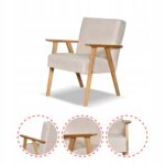 Zestaw mebli PRL retro SOLER sofa fotele Family Meble beżowy welur Hunter - obrazek 4